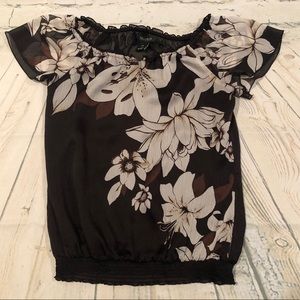 White House Black Market Blouson Top